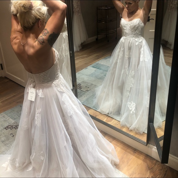 BHLDN WATTERS WEDDING DRESS IN SUNSET - Picture 4 of 7